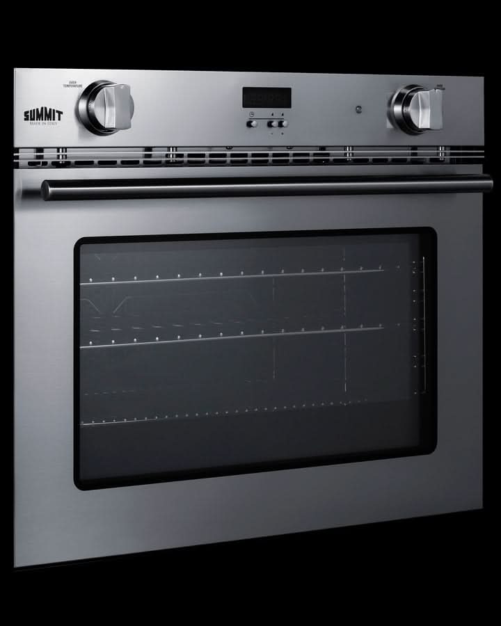 Summit 27 Wide Gas Wall Oven Stainless Steel - SGWOGD27