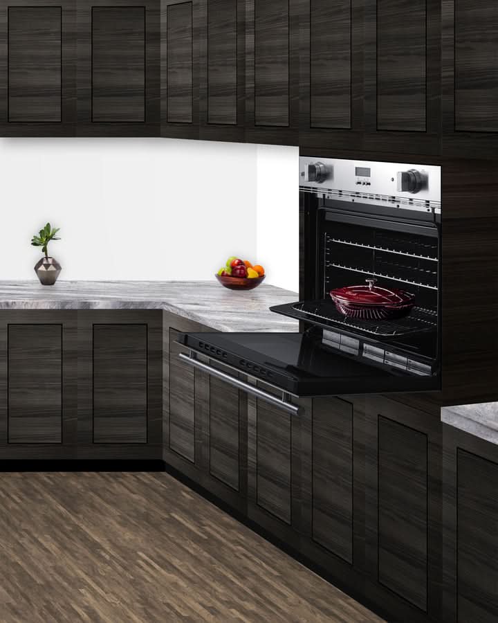 Summit 27 Wide Gas Wall Oven Stainless Steel - SGWOGD27