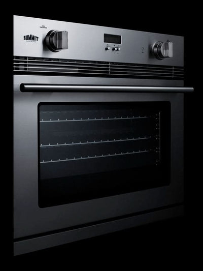 Summit 30 Wide Gas Wall Oven Stainless Steel - SGWOGD30