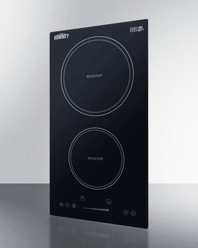 Summit 12 Wide 208-240V 2-Zone Induction Cooktop Black - SINC2B230B