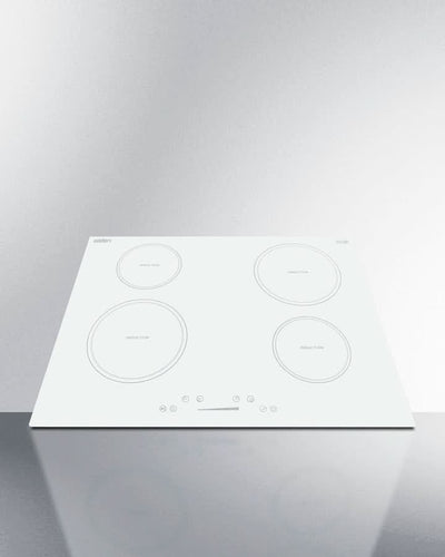 Summit 30 Wide 208-240V 4-Zone Induction Cooktop White - SINC4B302W