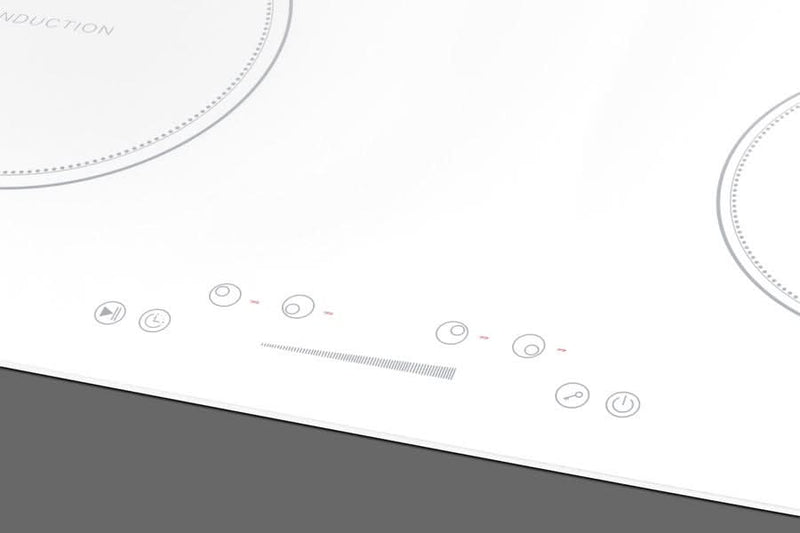Summit 30 Wide 208-240V 4-Zone Induction Cooktop White - SINC4B302W