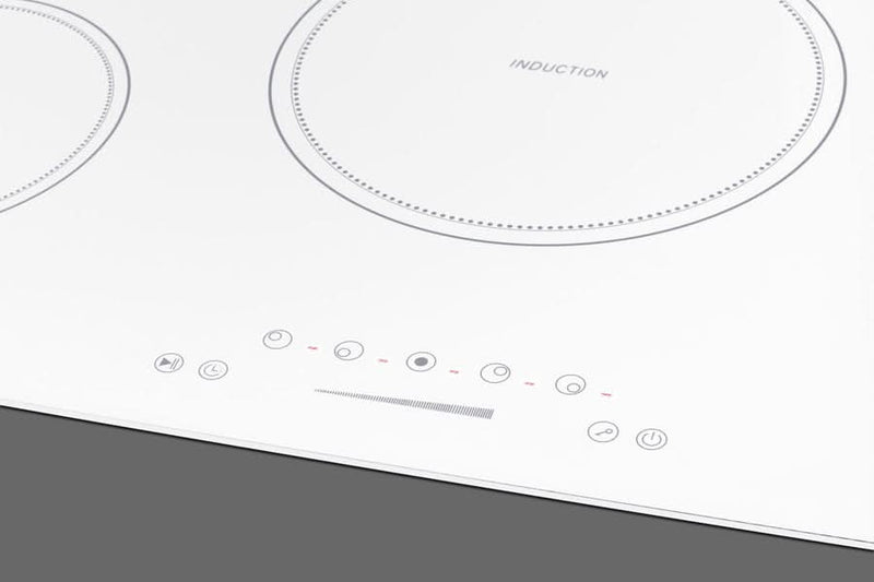 Summit 36 Wide 208-240V 5-Zone Induction Cooktop White - SINC5B36W