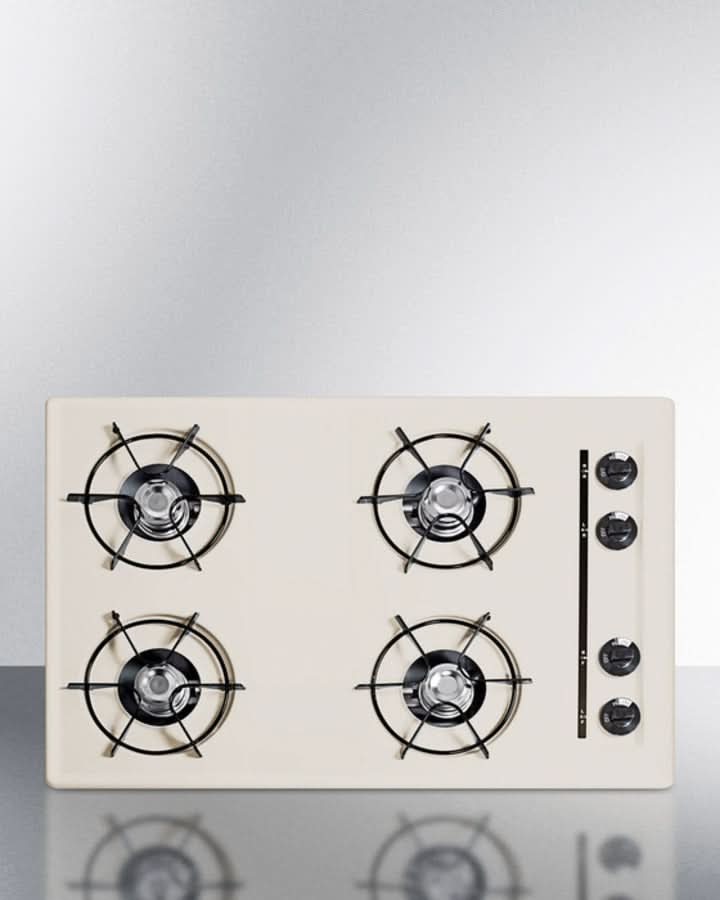 Summit 30 Wide 4 Burner Gas Cooktop Bisque - SNL053