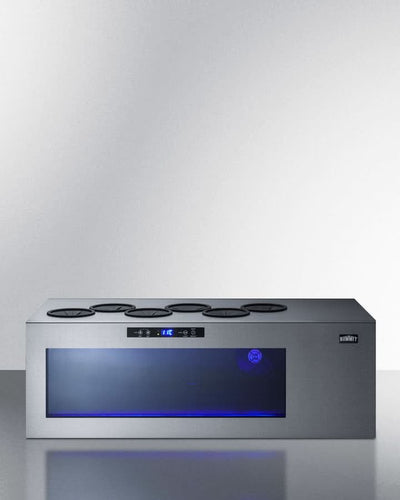 Summit 6-Bottle Built-In Wine Cooler with Stainless Steel Trim - STC6