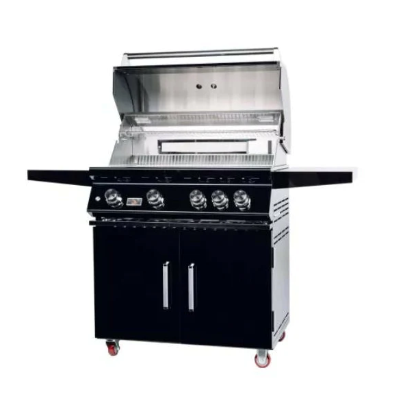 Bonfire Whistler Black Series - 34 - Inch 4-Burner Freestanding Grill with Infrared Rear Burner - Natural Gas - CBF4DD-B-NG