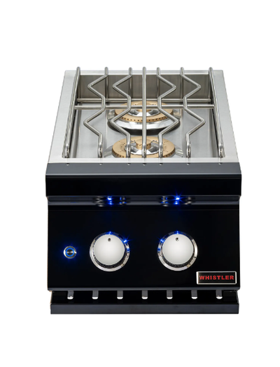 Whistler Black Series Slide-in Double Side Burner Natural Gas- CBADSB-B-NG