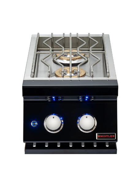 Whistler Black Series Slide-in Double Side Burner Natural Gas- CBADSB-B-NG