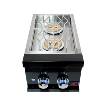 Whistler Prime Black Stainless Steel Propane Gas Double Side Burner Slide-In- CBAPDSB-B-LP