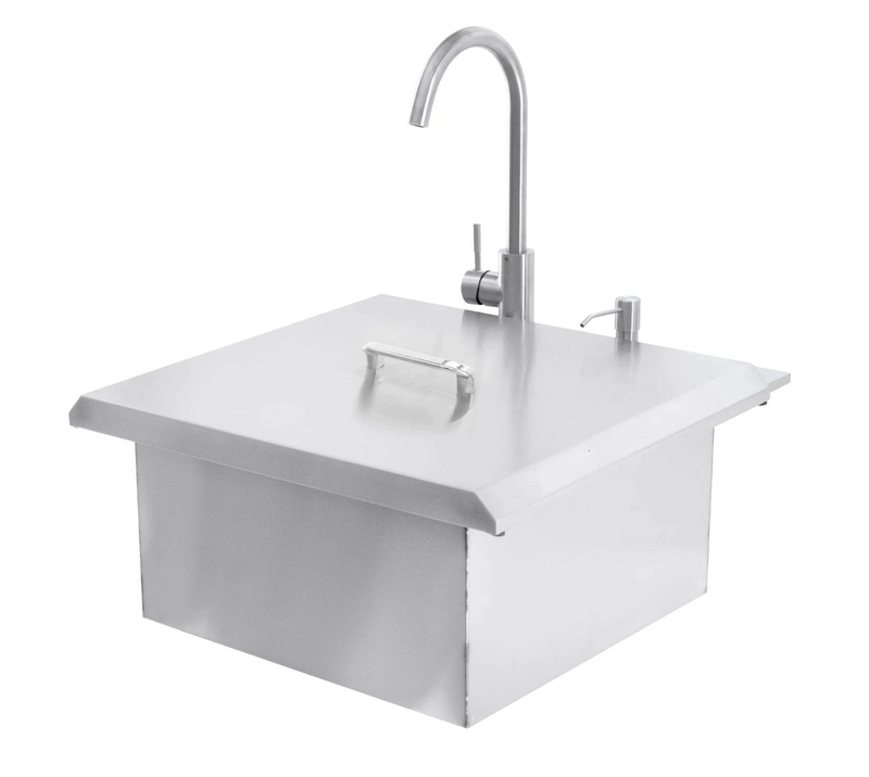 PCM 260 21-INCH OUTDOOR RATED DROP-IN BAR SINK- BBQ-260-SINK-21