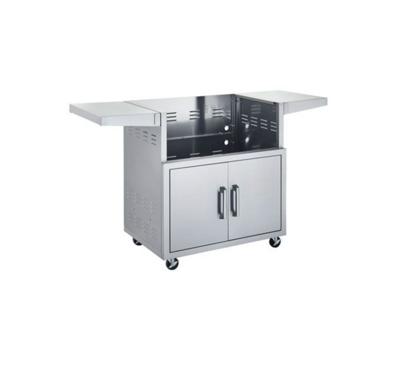 Broilmaster B-Series Deluxe 32-Inch Stainless Steel Freestanding Propane Gas Grill with Rear Infrared Burner- BSB324P+BSACT32