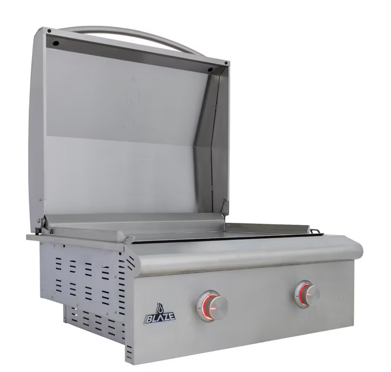 Blaze LTE+ 30-Inch Built-in Propane Gas Griddle w/ Lift-Assist Hood - BLZ-GRIDDLE-LTE3-LP