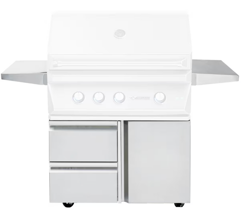 Twin Eagles 36" Grill Base, w/ Storage Drawers, Single Door - TEGB36SD-B