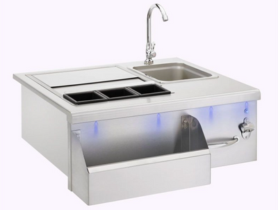 Summerset 30-Inch Beverage & Prep Station with LED Lights- BC-30L