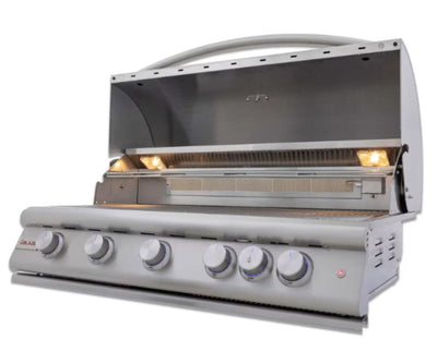 Blaze Premium LTE+ 40-Inch 5-Burner Built-In Propane Gas Grill W/ Rear Infrared Burner & Lift-Assist Hood - BLZ-5LTE3-LP