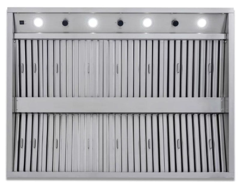 Blaze 48-Inch Stainless Steel Vent Hood - 2000 CFM - BLZ-48-VHOOD