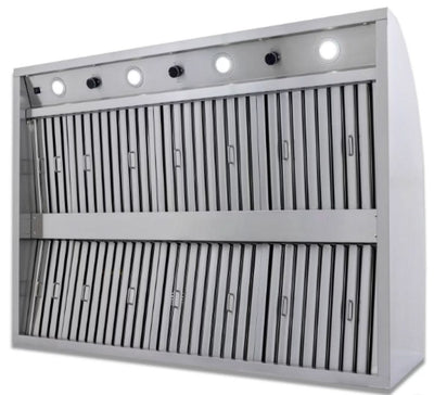 Blaze 48-Inch Stainless Steel Vent Hood - 2000 CFM - BLZ-48-VHOOD