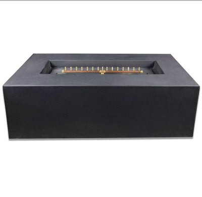 Blaze 60-Inch Rectangular Concrete Natural Gas Fire Pit Table in Phantom - BLZ-60-FTABLE-NG