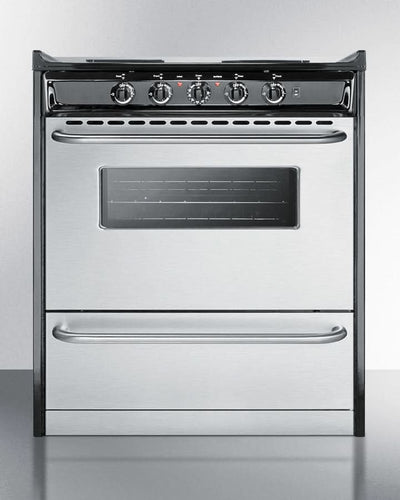 Summit 24 Electric Range with Manual Clean Oven Stainless Steel - TEM210BRWY