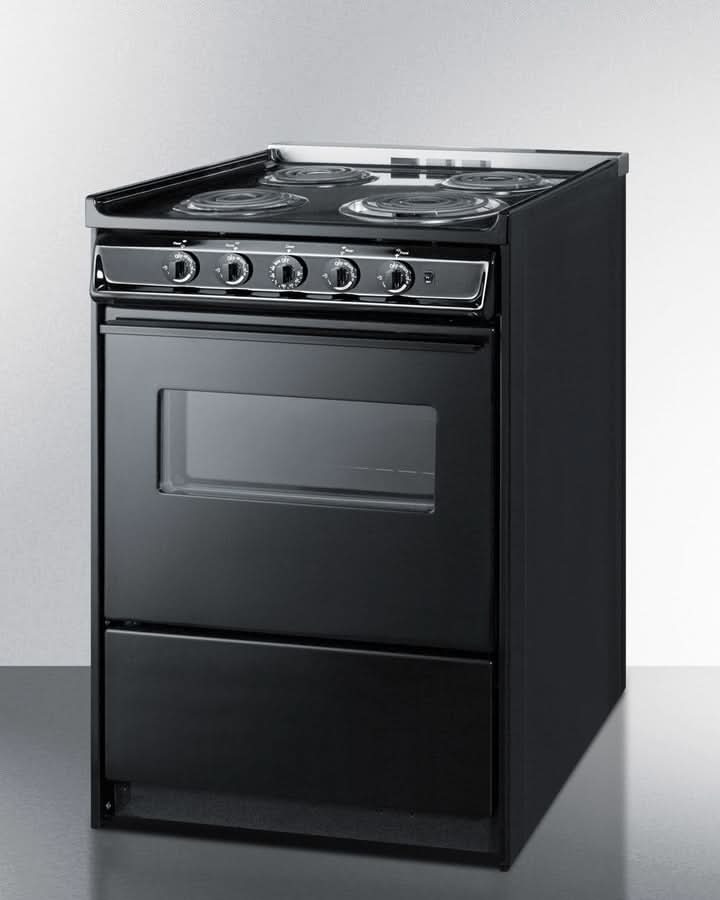 Summit 24 Wide Electric Coil Range - TEM610CRW