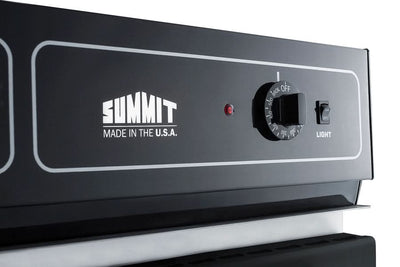 Summit 24 Wide Electric Wall Oven 115V Black - TEM715DK