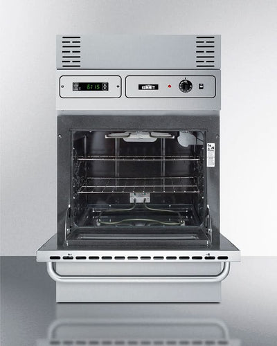 Summit 24 Wide Electric Wall Oven, 115V Stainless Steel - TEM755BKW
