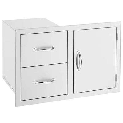 TrueFlame 30" 2-Drawer & Access Door Combo- TF-DC2-30-A