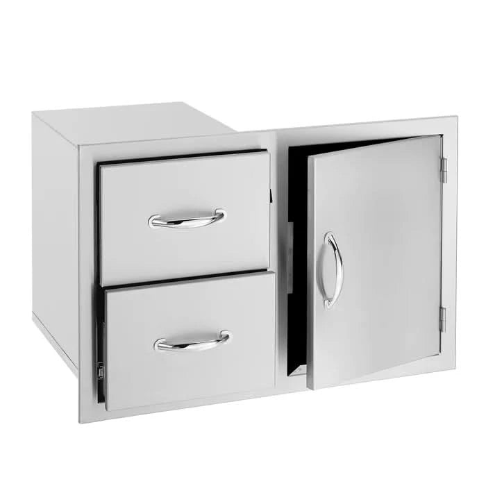 TrueFlame 42" 2-Drawer & Access Door Combo- TF-DC2-42-A