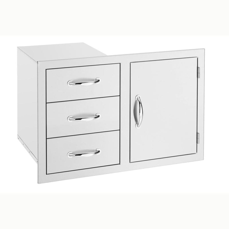 TrueFlame 33" 3-Drawer & Access Door Combo- TF-DC3-33-A