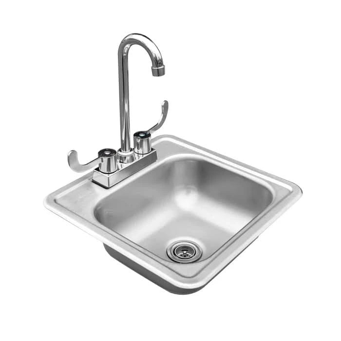 TrueFlame 15x15" Drop-in Sink- TF-NK-15D
