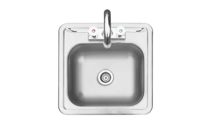 TrueFlame 15x15" Drop-in Sink- TF-NK-15D