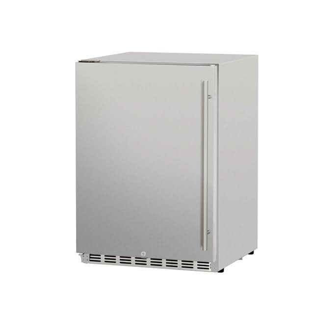 TrueFlame 24" 5.3C Deluxe Outdoor Rated Fridge Right to Left Opening- TF-RFR-24D-R