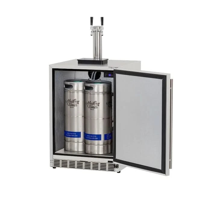 TrueFlame 24" 6.6C Deluxe Outdoor Rated Kegerator - No Tap- AMD-RFR-24DK