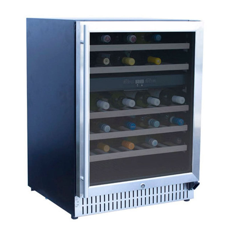 TrueFlame 24" Outdoor Rated Dual Zone Wine Cooler- AMD-RFR-24WD