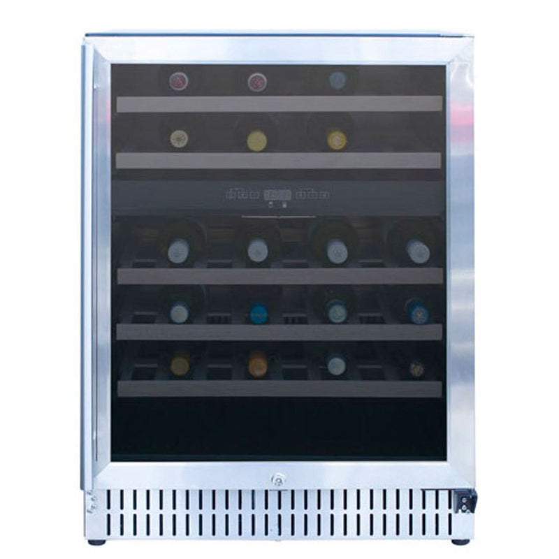 TrueFlame 24" Outdoor Rated Dual Zone Wine Cooler- AMD-RFR-24WD
