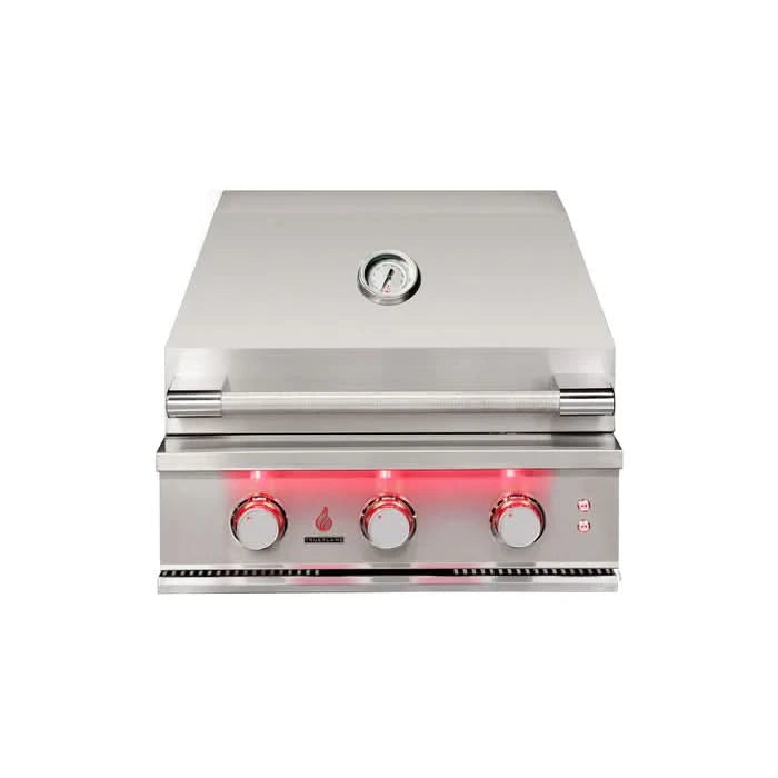 TrueFlame - 25-Inch 3-Burner Built-In Grill - Liquid Propane Gas - TF25-LP