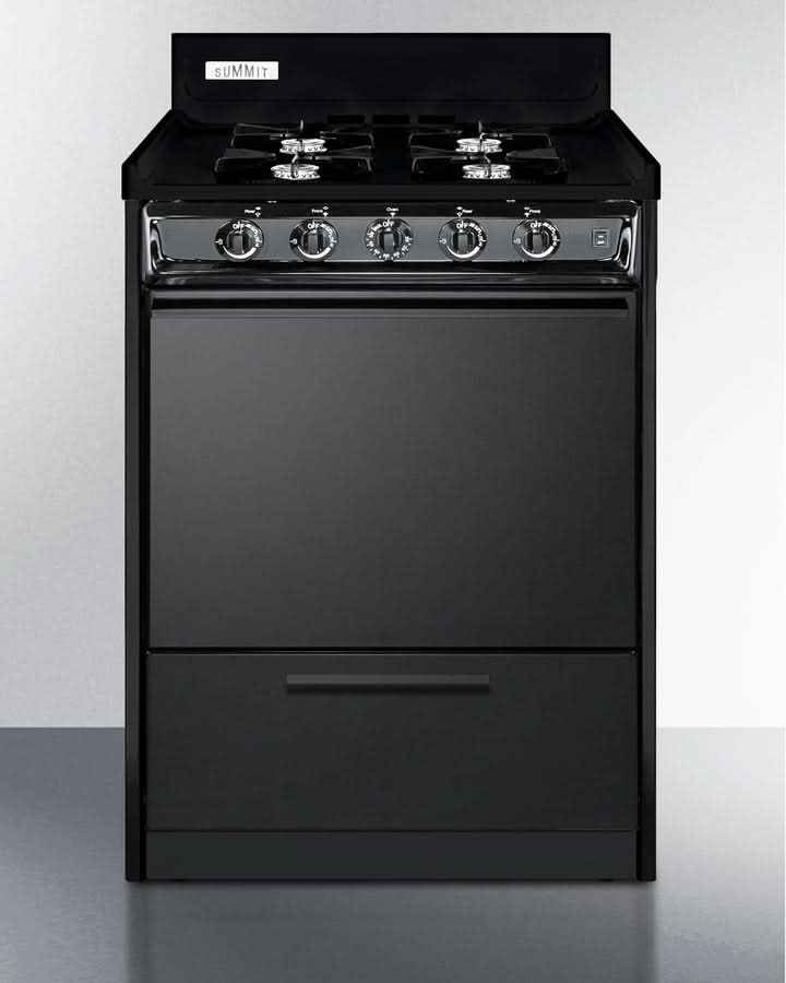 Summit 24 Wide Gas Range, Open Burners - TNM6107C