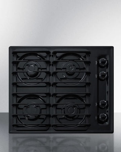 Summit 24 Wide 4 Burner Gas Cooktop Stainless Steel - ZTL033S