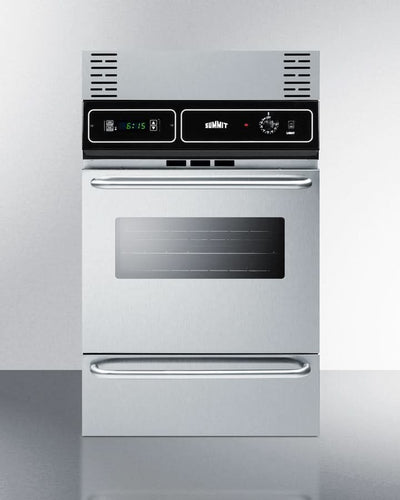 Summit 24 Wide Gas Wall Oven White - WTM7212KW