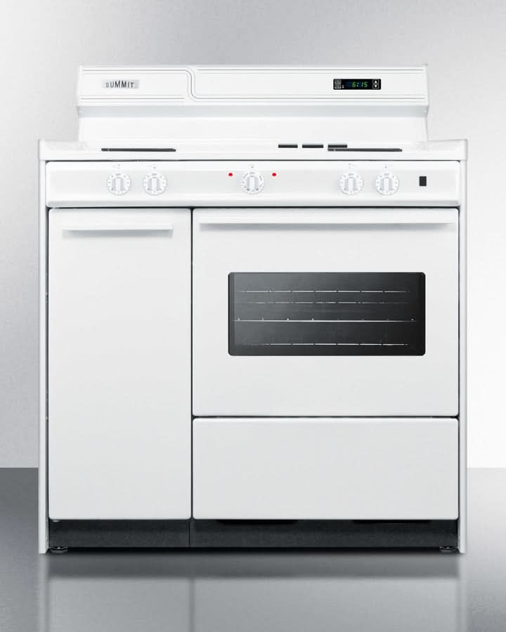 Summit 30 Electric Range with 4 Coil Elements and Storage Compartment White - WEM430KW