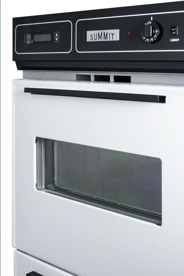 Summit 24 Wide Gas Wall Oven White - WTM7212KW