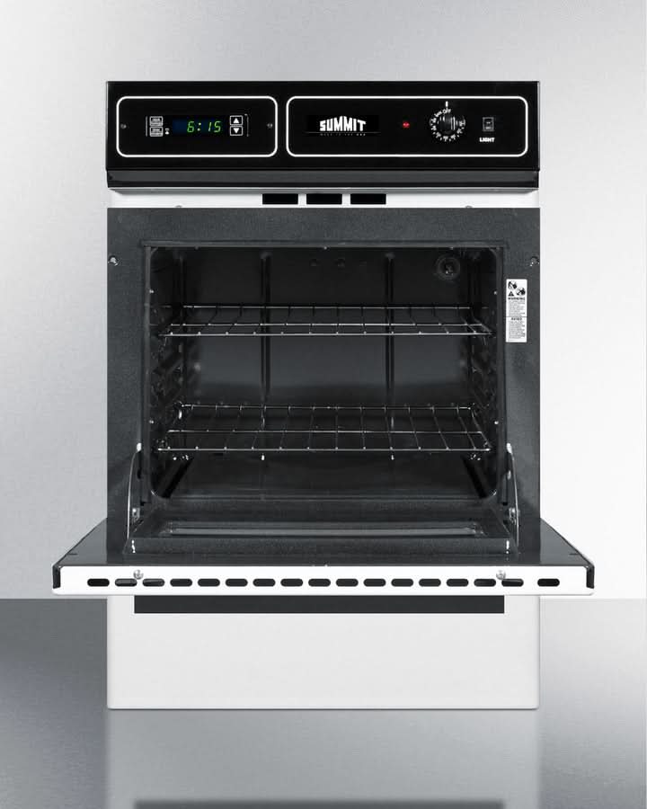 Summit 24 Wide Gas Wall Oven White - WTM7212KW