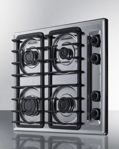 Summit 24 Wide 4 Burner Gas Cooktop Stainless Steel - ZTL033S