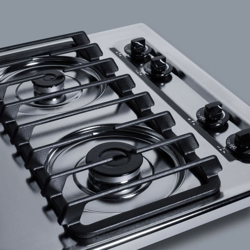 Summit 30 Wide 4 Burner Gas Cooktop Stainless Steel - ZTL053S