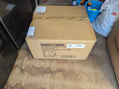 Sunstone Over/Under 20 x 12 Height Single Basin Sinks Open Box- B-SK20-OB