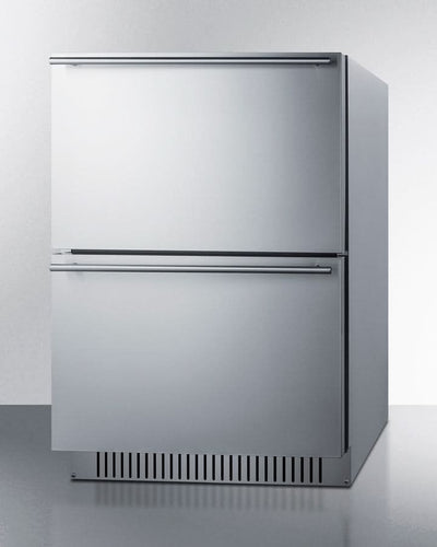 Summit - 24 Wide 2-Drawer All-Freezer, ADA Compliant - ADFD243CSS