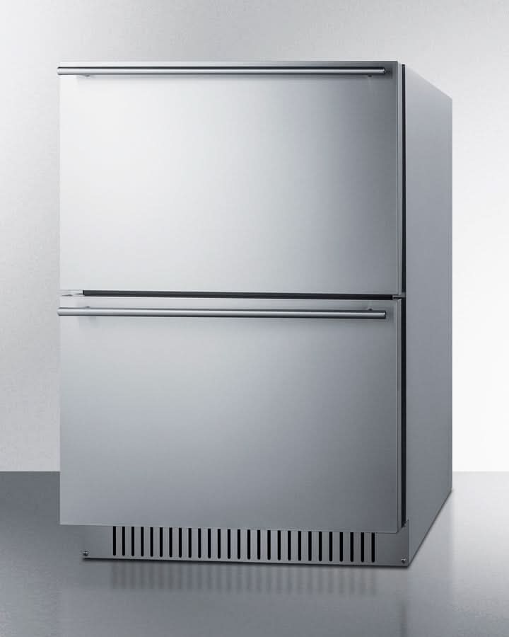 Summit - 24 Wide 2-Drawer All-Freezer, ADA Compliant - ADFD243CSS