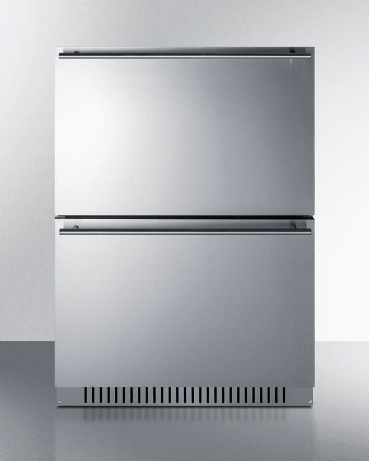 Summit - 24 Wide 2-Drawer All-Freezer, ADA Compliant - ADFD243CSS