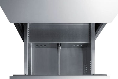 Summit - 24 Wide 2-Drawer All-Freezer, ADA Compliant - ADFD2D24PNR