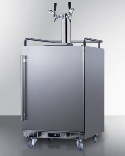 Summit - 24 Wide Built-In Outdoor Commercial Beer Kegerator - BC74OSCOMTWIN